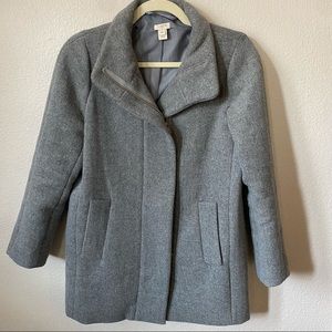 J. Crew Factory City Coat Grey Sz 2